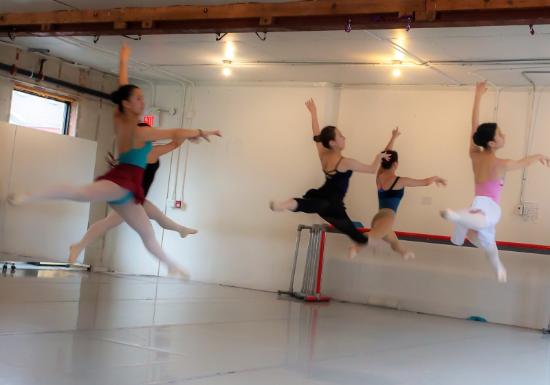 Young Dancer Program warming up before class